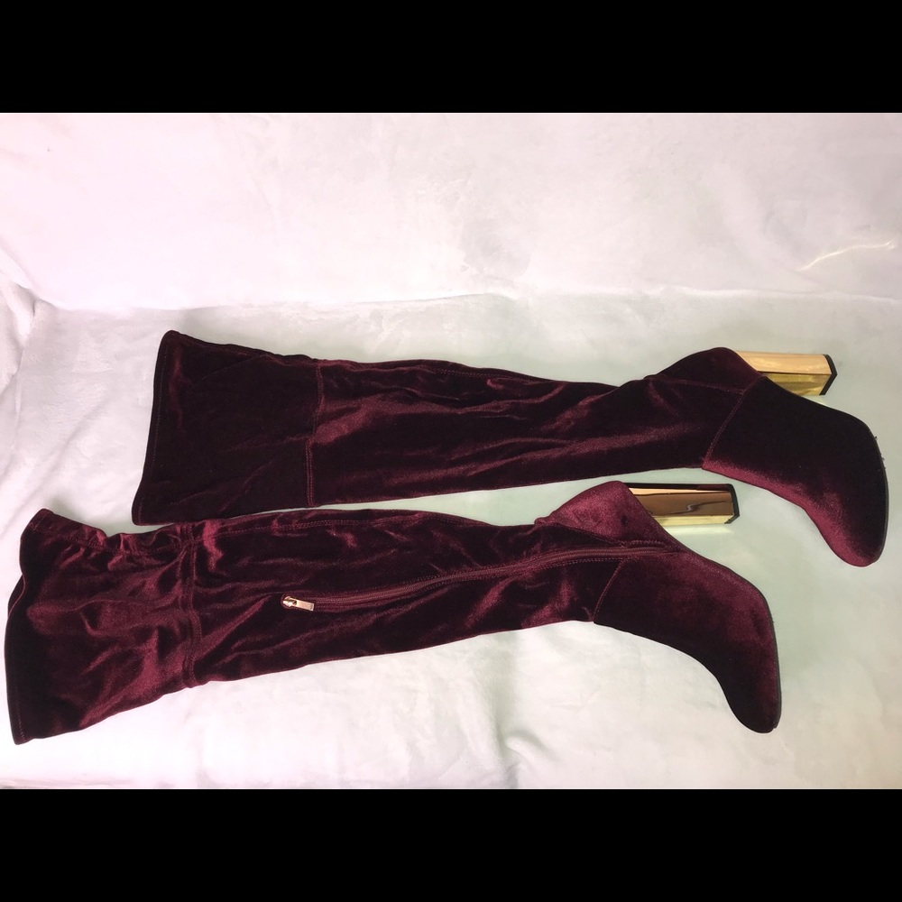 Bamboo Thigh High Boots